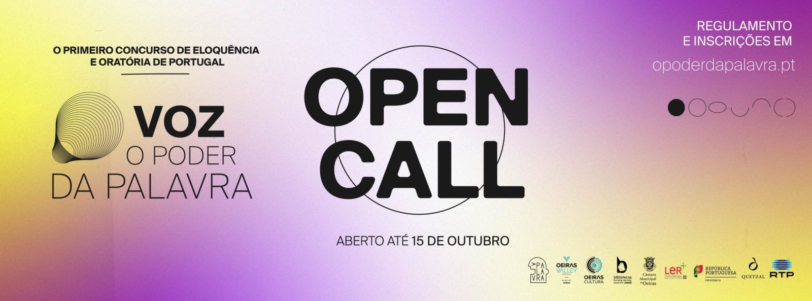 Voz – O Poder da Palavra com open-call aberto
